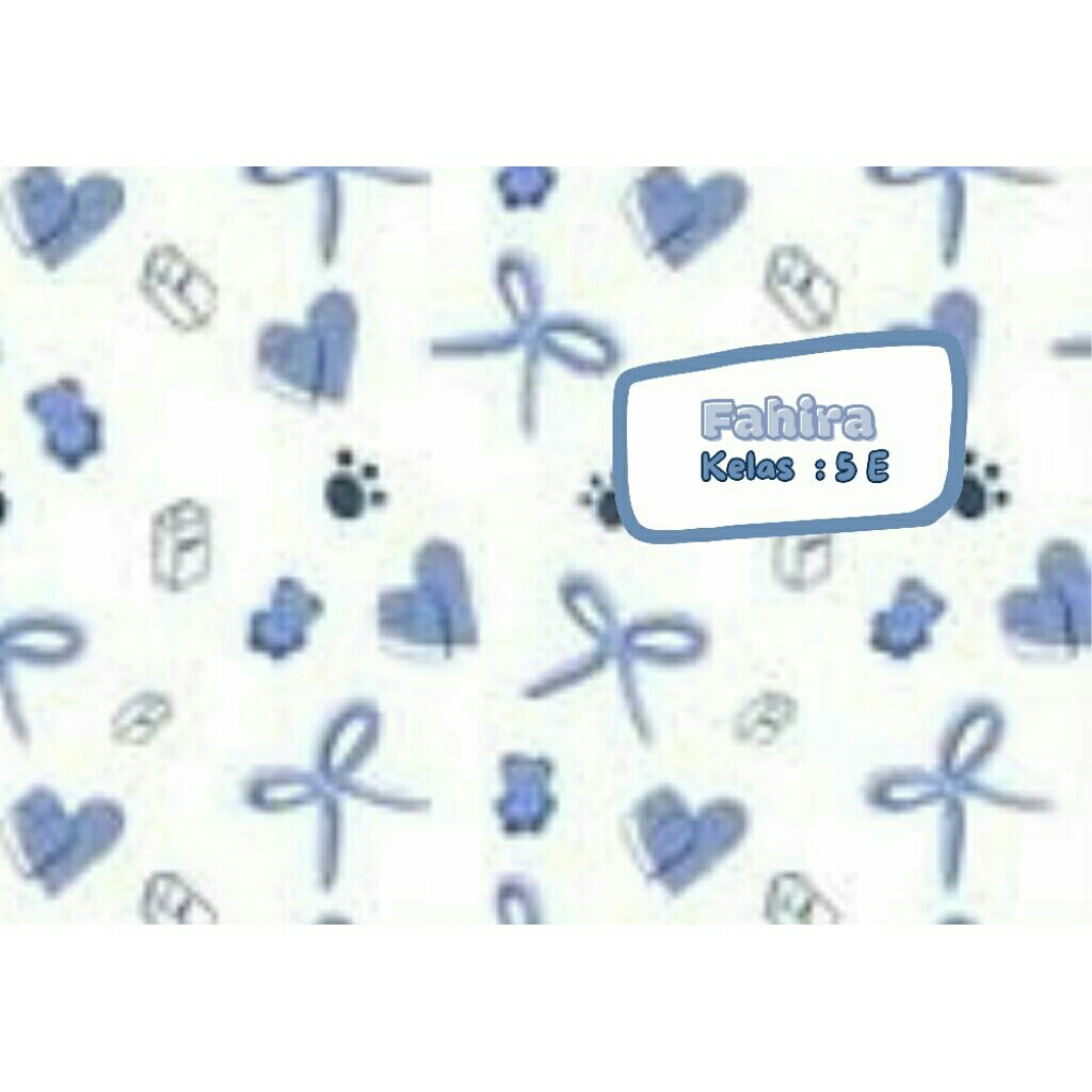 

SAMPUL BUKU CUSTOM coquette biru by tithamisu