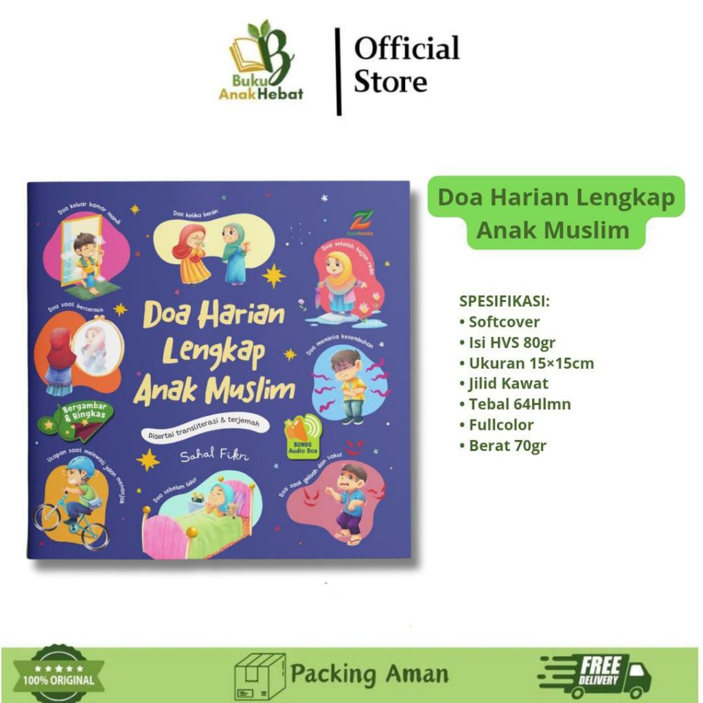 Buku Doa Harian Lengkap Anak Muslim | Buku Kumpulan Doa Untuk Anak | Ziyadbooks