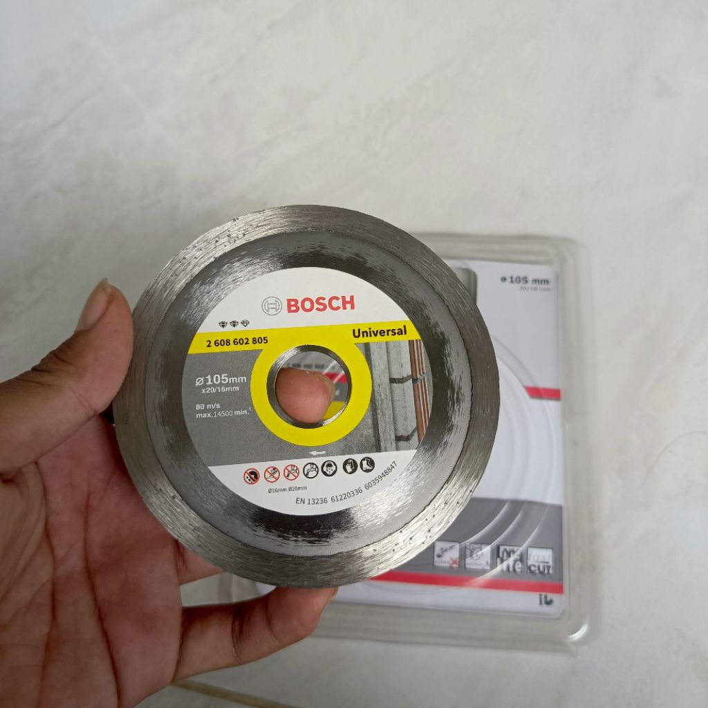 Mata Gerinda Bosch Potong 4 Inch alat untuk pemotong Keramik Granit Bosch