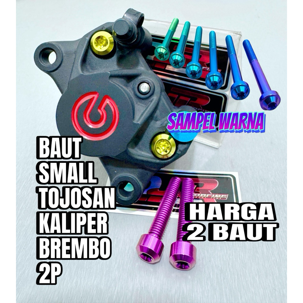 BAUT KALIPER BREMBO 2P TITANIUM original Vietnam baut tojosan kaliper brembo ktc racepro