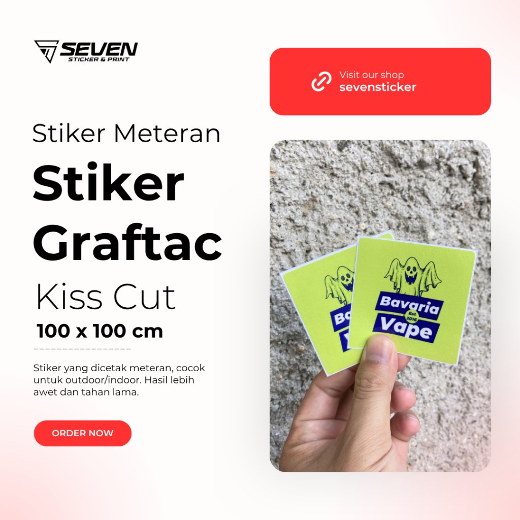 

Cetak stiker vinyl Graftac Print cut - Waterproof