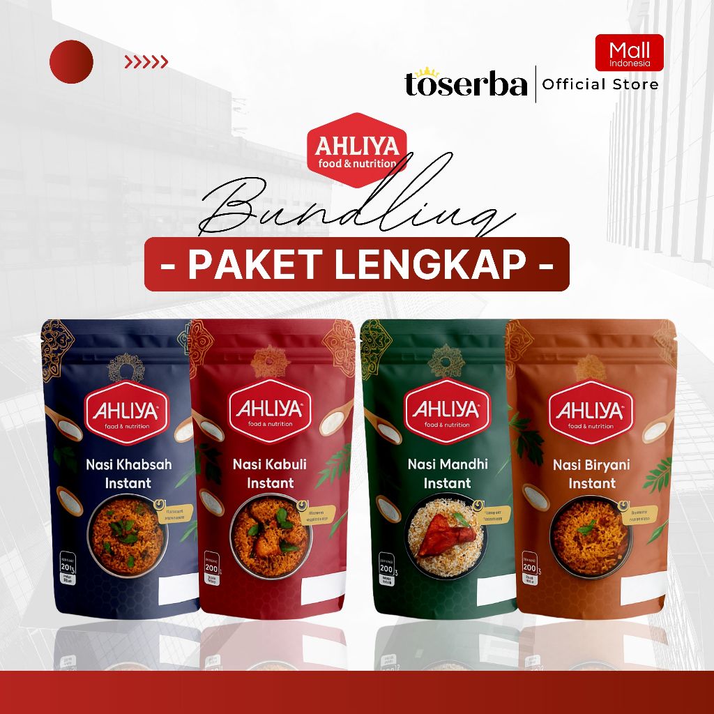 

Bundling Sale 7.7 - Paket Lengkap Beras Basmati Kabuli Khabsah Mandhi Biryani [220GR] + Bumbu Instan Ahliya