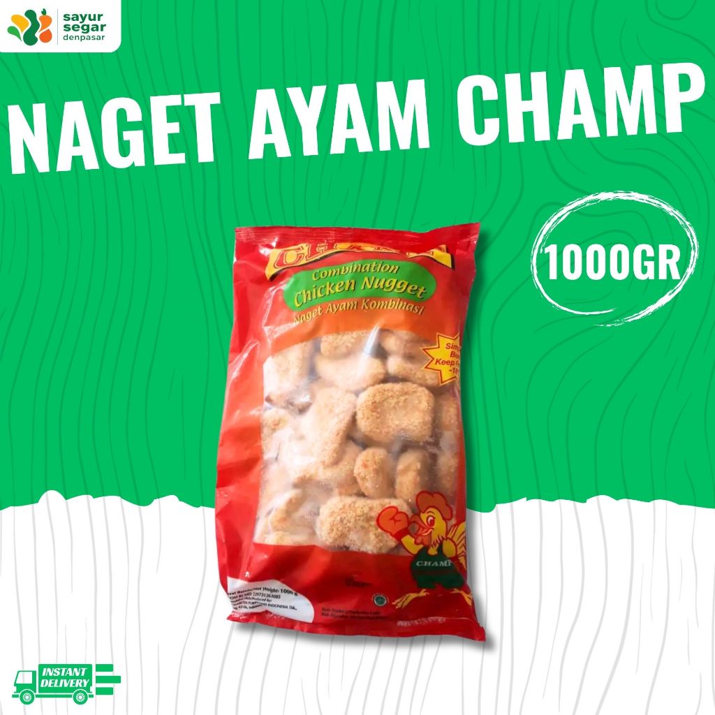 

Naget Ayam Champ 1000gr - Sayur Segar Denpasar