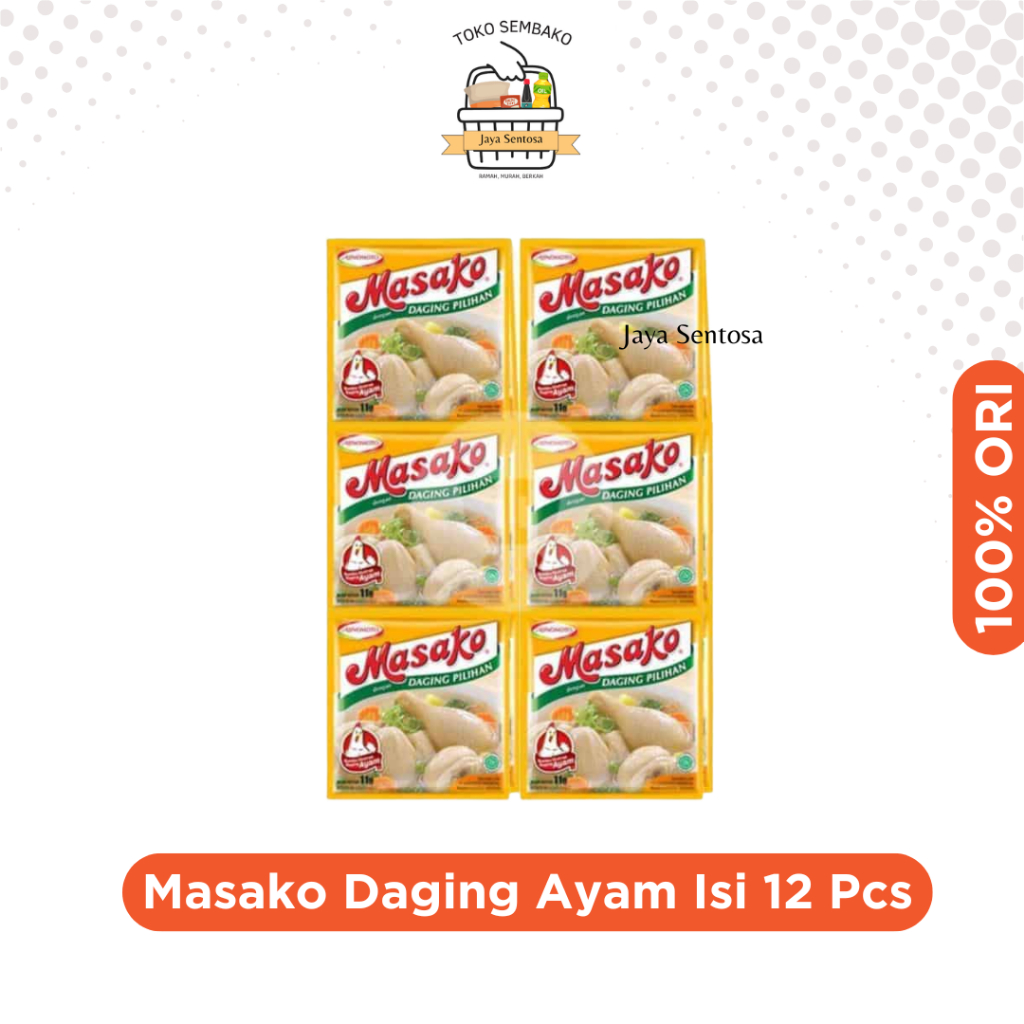 

Masako Ayam Kemasan 9 Gram Isi 12 Pcs