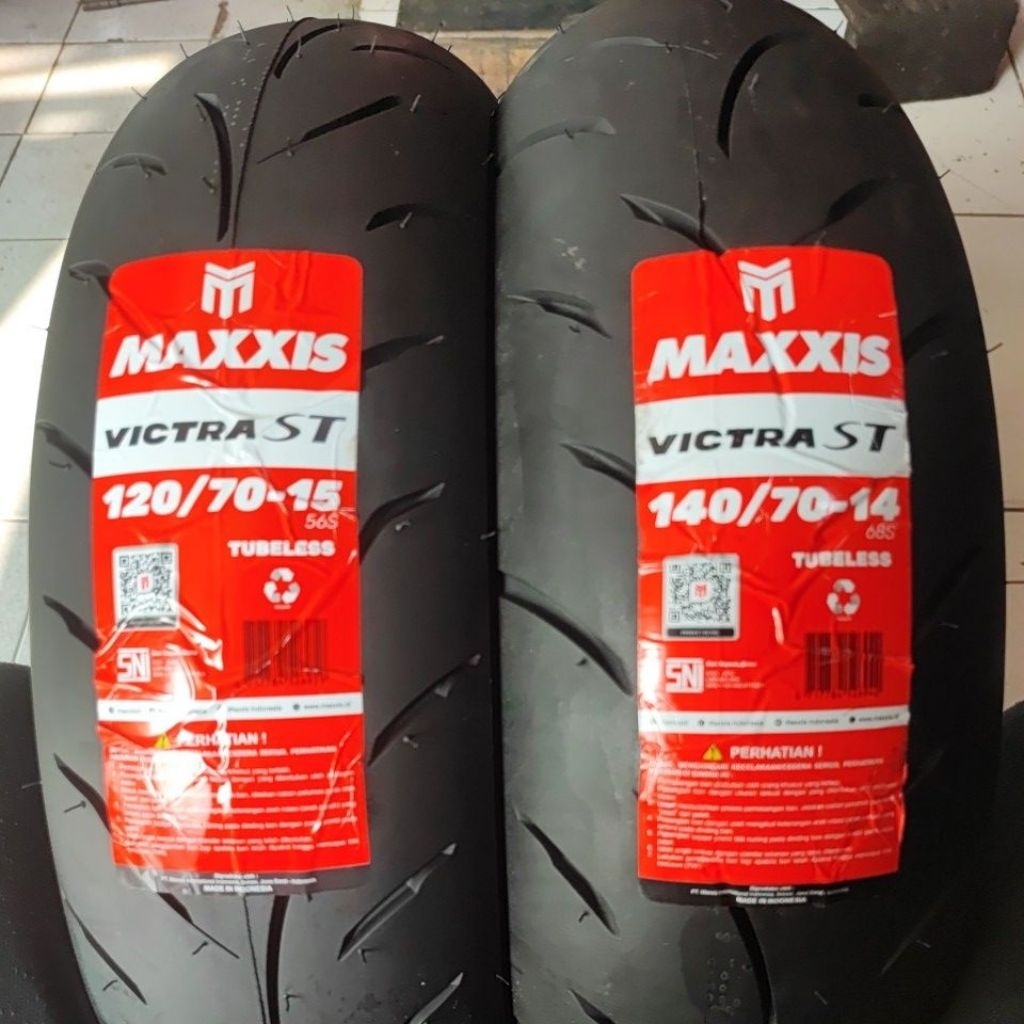 ( DOT-2026*XMAX,FORZA,TMAX PAKET 2 BAN RING 14/15 )  MAXXIS VICTRA XMAX,TMAX 120/70-15 &140/70-14 TU