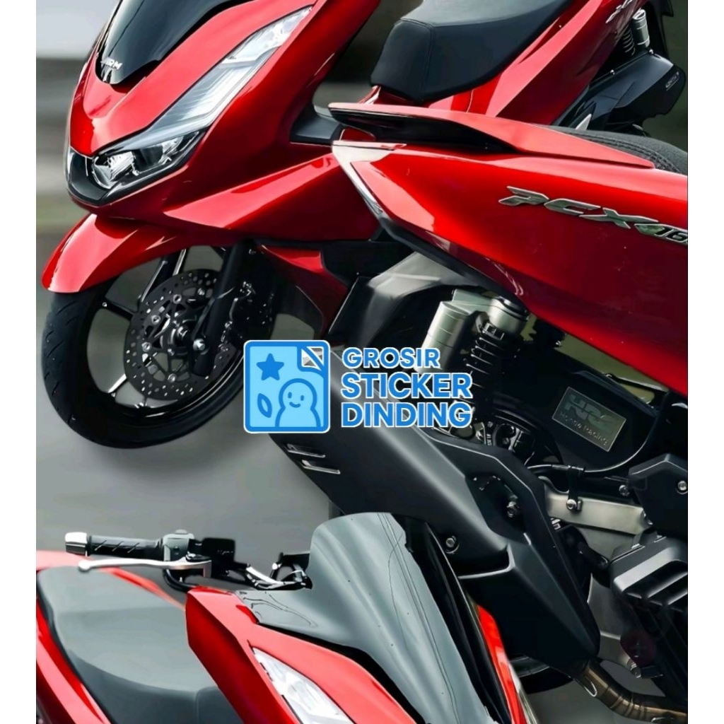 Sticker Merah Candy Metallic Glossy Merah Tua Untuk Varisi Motor Nmx Motor Scoopy