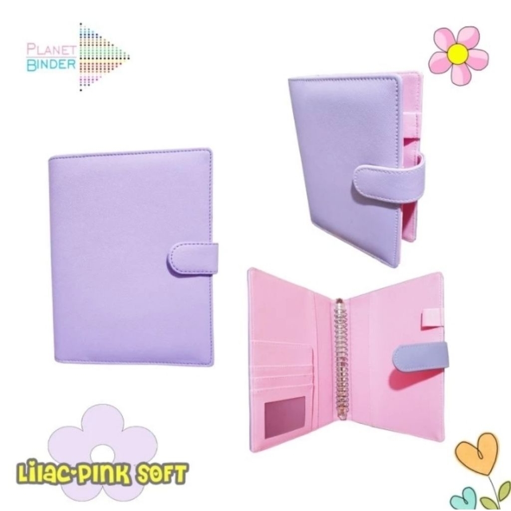 

CUSTOM NAMA Binder A5 PREMIUM 20 Ring Lilac Baby Pink B5 Ring 26