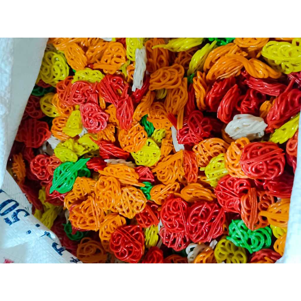 

KERUPUK MAWAR MINI WARNA KEMASAN 1 KG