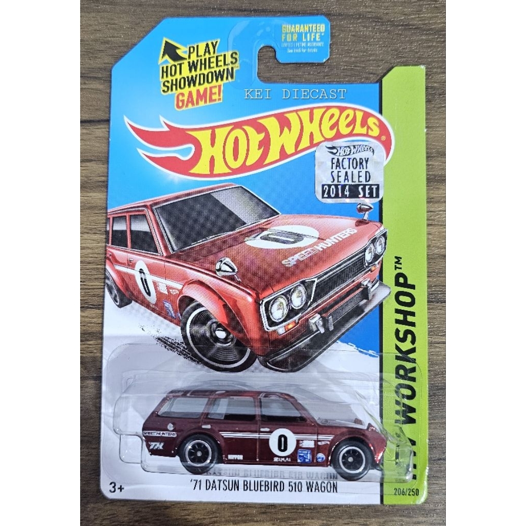 Hot Wheels Datsun Bluebird 510 Wagon Super Treasure Hunts THS + Factory Sealed FS 2014 Grill Polos (