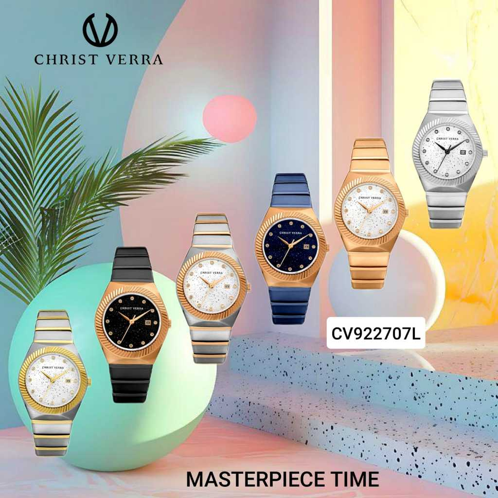 CHRIST VERRA CV922707L JAM TANGAN WANITA ORIGINAL GARANSI RESMI