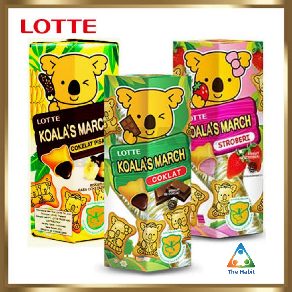 

(The Habit) Lotte Koala's March Coklat Stroberi 37gr
