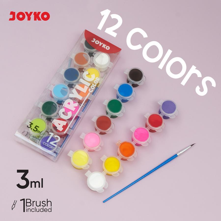 

Cat Akrilik Acrylic Color ACC-6-12Warna Joyko