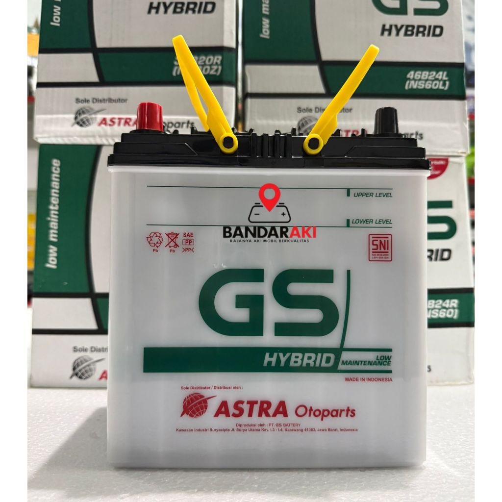 AKI GS NS40Z (R / L ) 36B20R/L 35 AMPER JAMINAN  100 %  GS ASTRA  HYBRID ORIGINAL