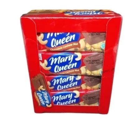 

( Perbox isi 24 ) Mary Queen Chocolate Cashew Nut isi 24x10gr