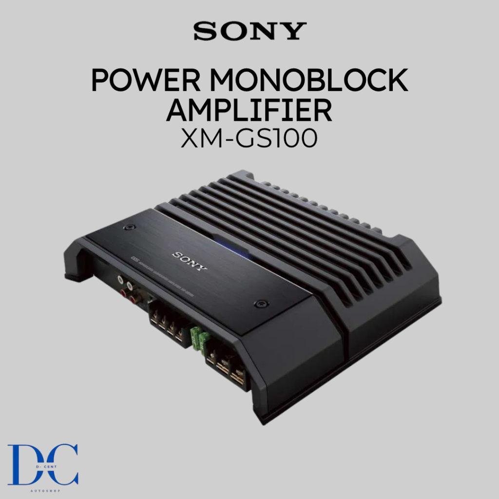 Power Monoblock Amplifier Mobil SONY XM-GS100 - Amplifier Monoblok Subwoofer Mobil - Audio Mobil - 1