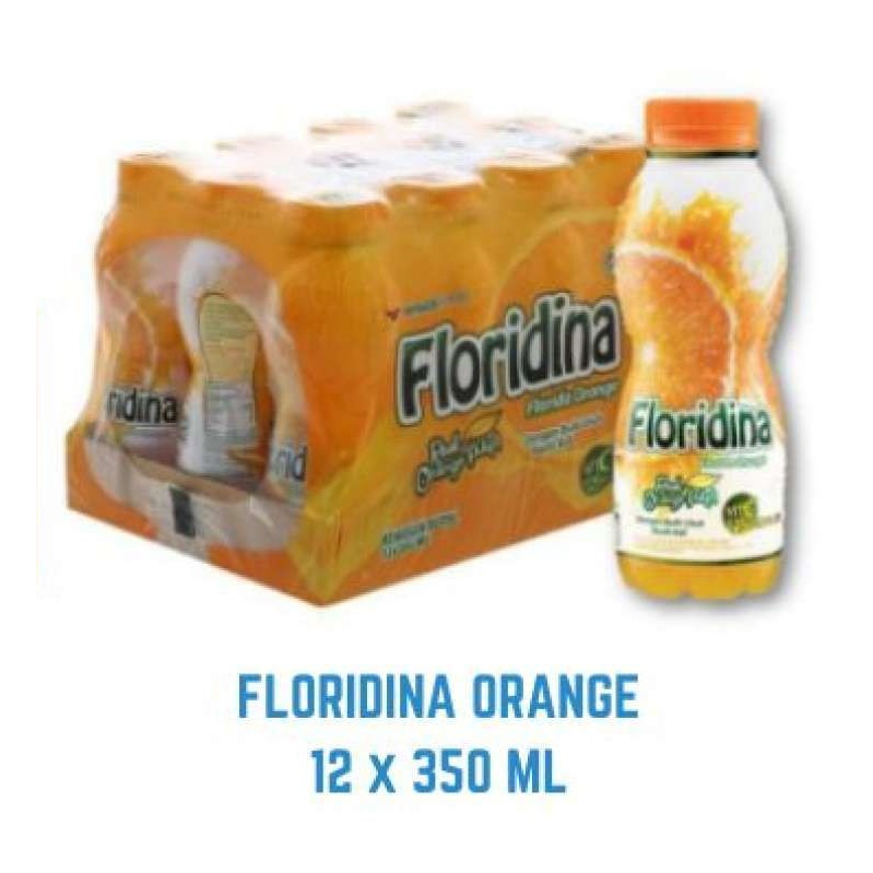 

FLORIDINA ORANGE 360 ML, minuman jeruk pulpy 1 dus isi 12 botol