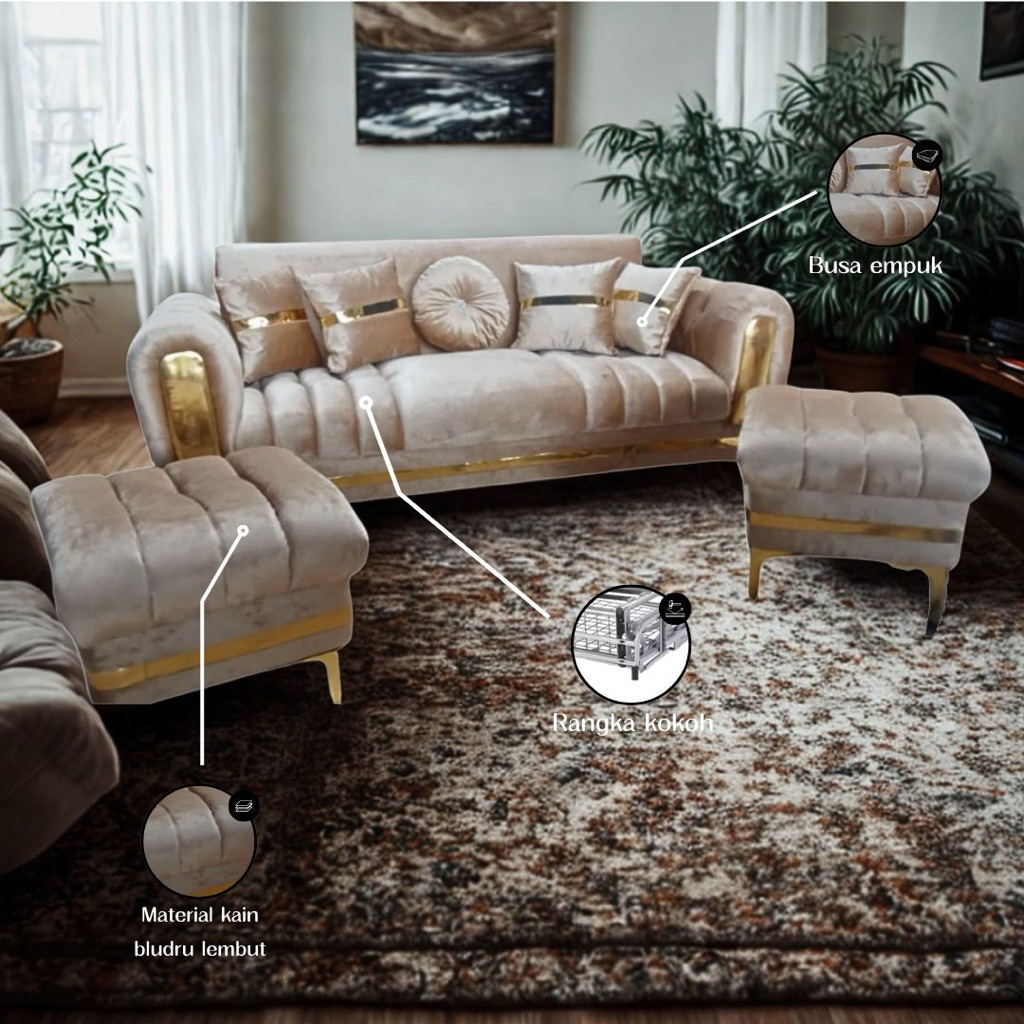 Sofa Vivere (3 + 2puff)