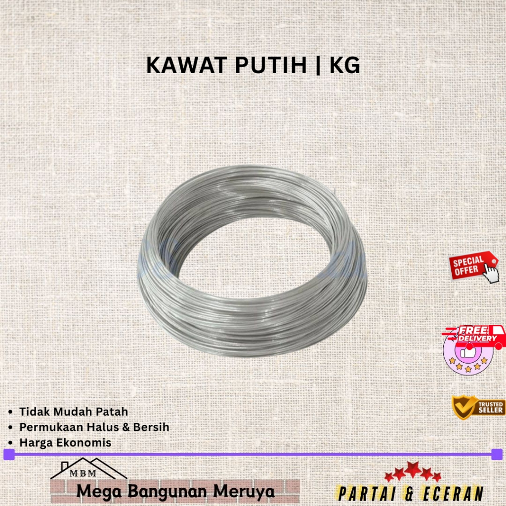 Kawat putih / kawat seng / kawat ikat kecil | Kg
