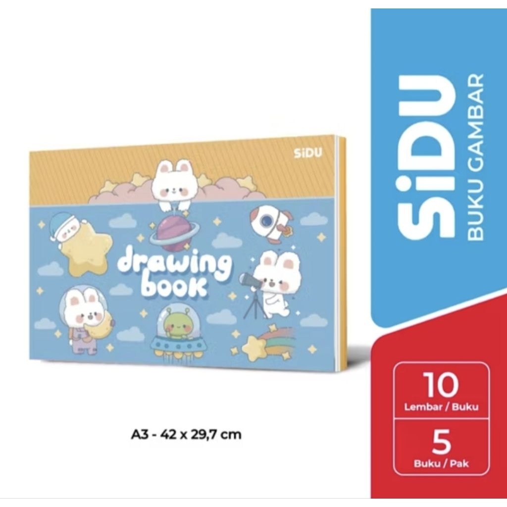 

SiDU buku gambar A3 1 pack isi 5 buku SDU DB 10 A3