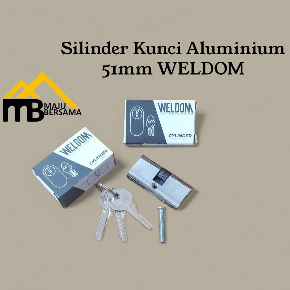 SILINDER CYLINDER PINTU ALUMINIUM OVAL ANAK KUNCI PINTU ALUMINIUM GESER