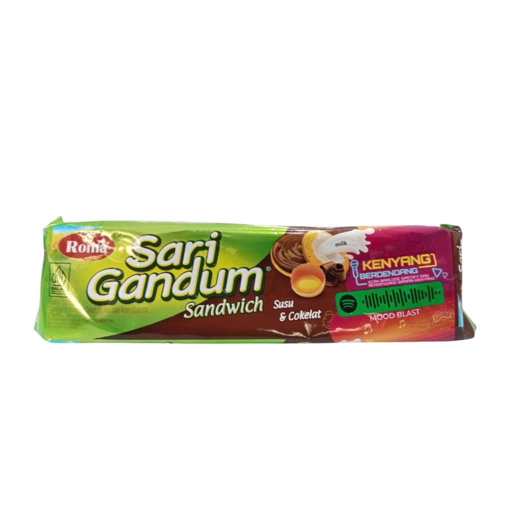 

Roma Sari Gandum Sandwich Cokelat 108g