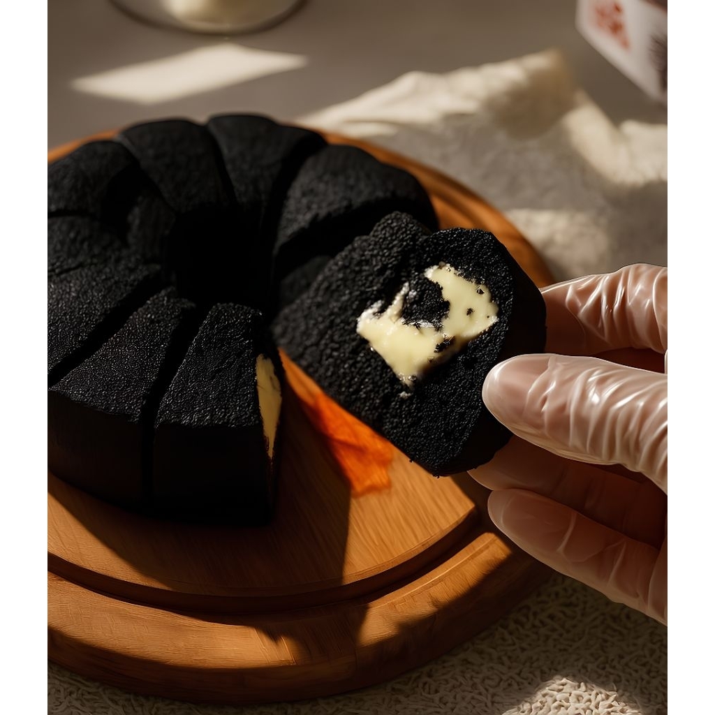 

Bolu Ketan Hitam keju lumer