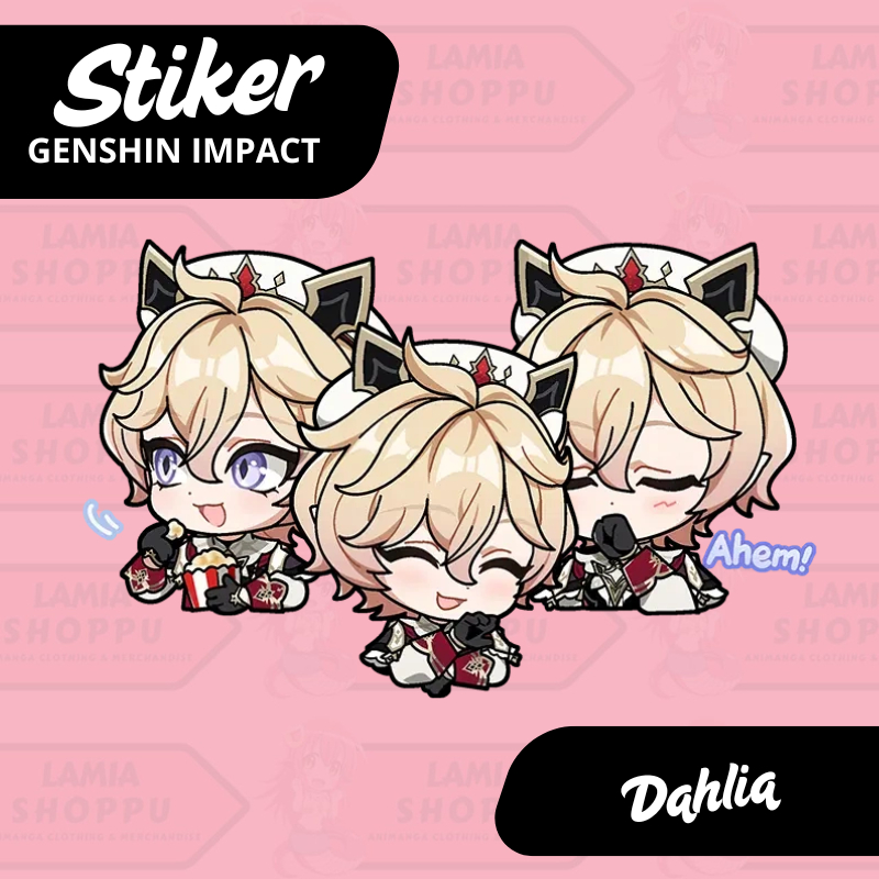 

Stiker Dahlia Genshin Impact | Sticker Dahlia GI | Stiker Laptop Vinyl Anti Air