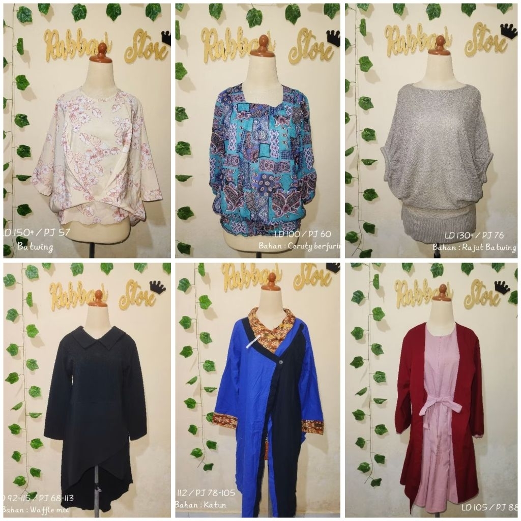 BAJU ATASAN WANITA/TUNIK/KAOS/RAJUT/BLUS/KEMEJA