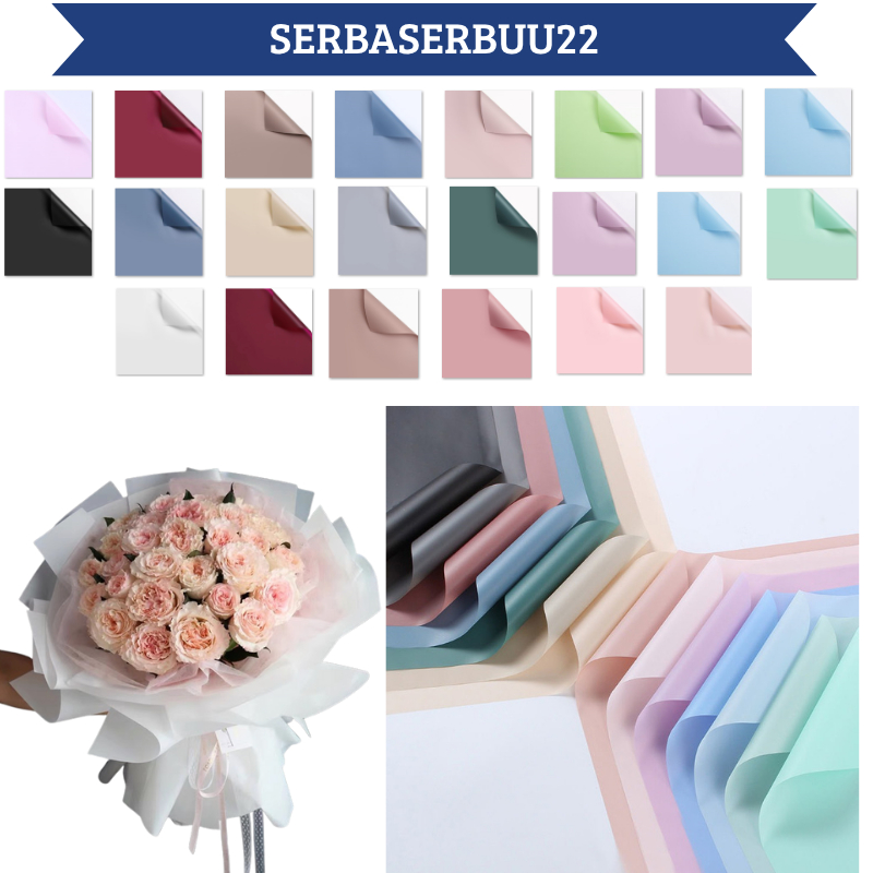 

Kertas Buket Bunga Polos Full Color Flower Wrapping Paper Varian Polos Full Color Cellophane Florist KB038 SS22