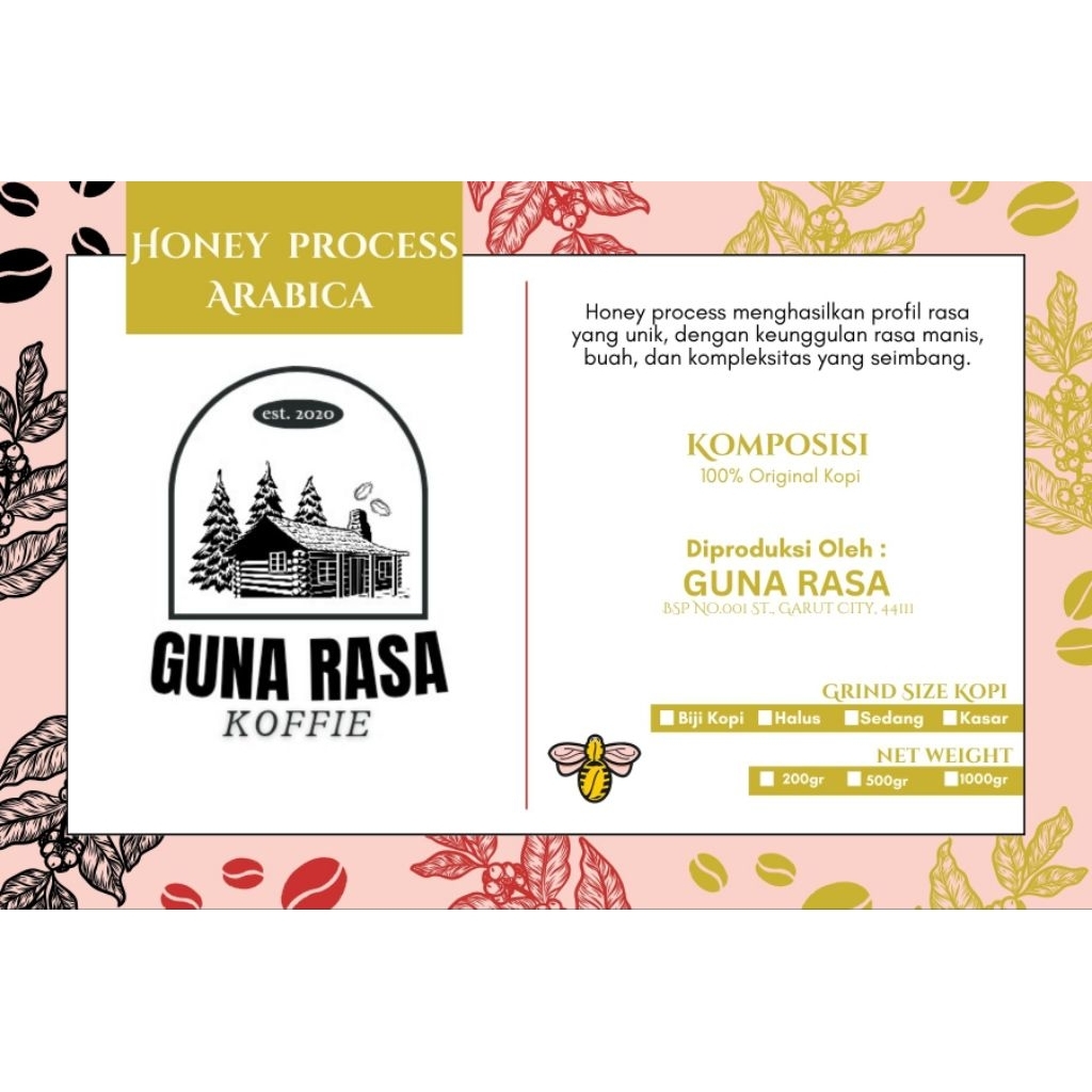 

Kopi Honey Process Garut By GUNA RASA COFFEE