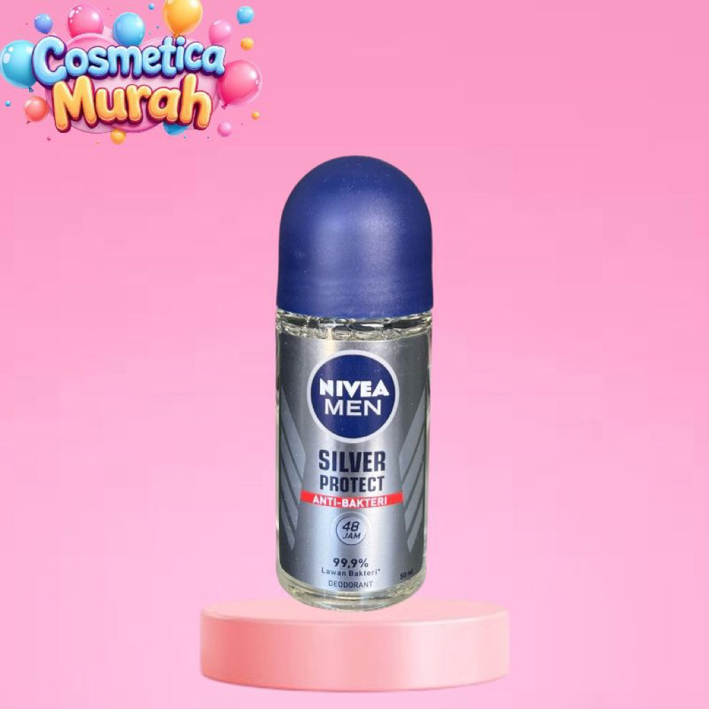 ck.px] NIVEA men deodorant roll on 50 ml anti perspirant silver protect anti bakteri