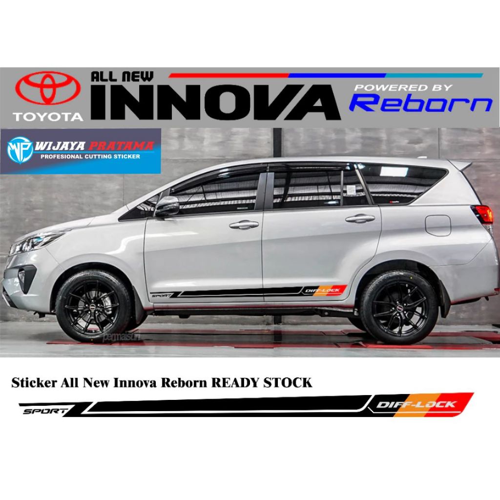 STICKER MOBIL INNOVA REBORN CUTTING STICKER LIST BODY SAMPING INNOVA