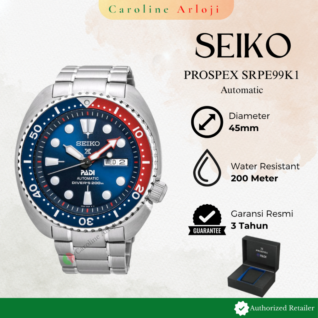 Jam Tangan Pria SEIKO PROSPEX PADI SRPE / SRPE99K1 Original Garansi Resmi