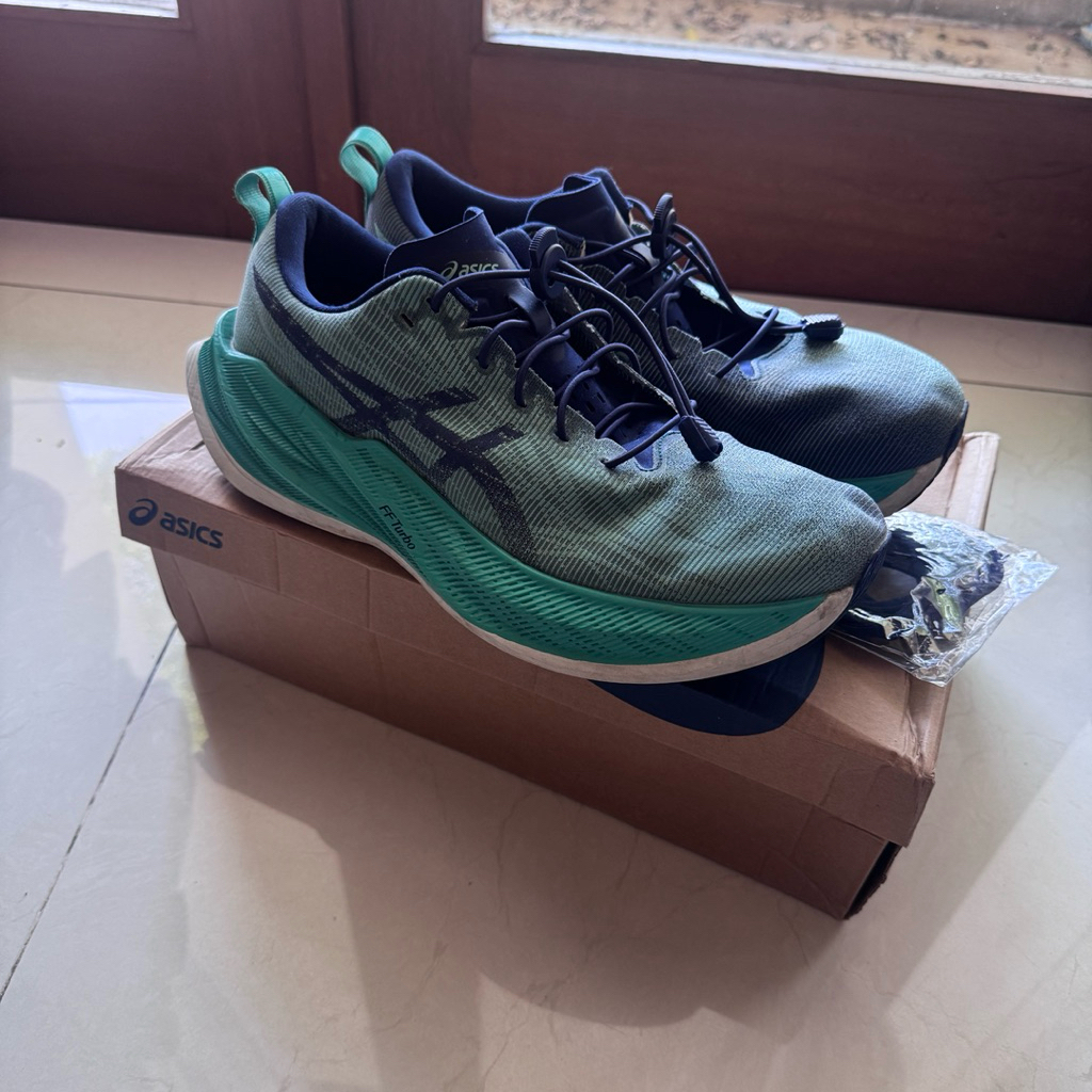 Asics Superblast Aurora Green 100% Original