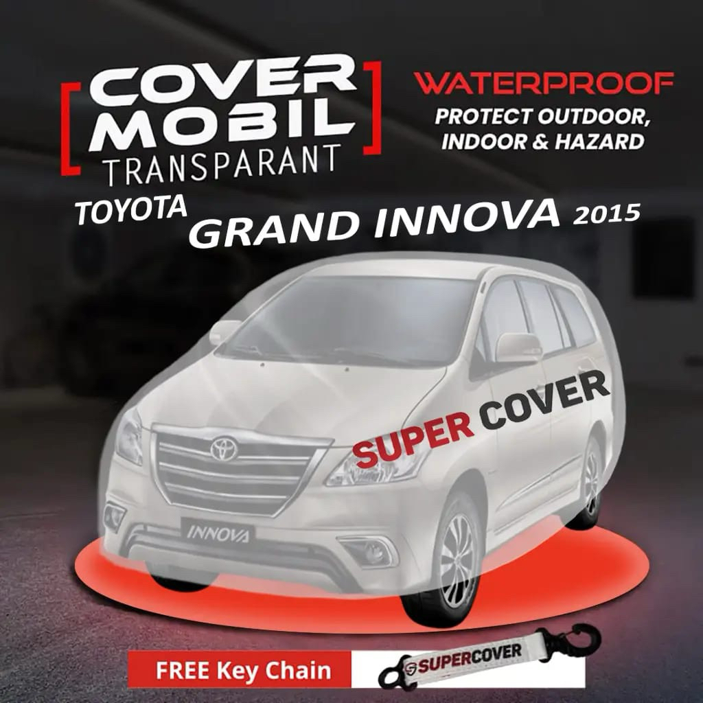 sarung cover transparan mobil grand innova