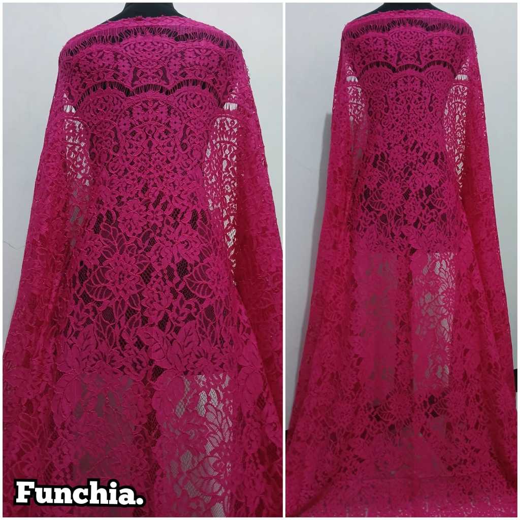 kain brukat semi prancis cordneli katun halus,brukat kebaya medan