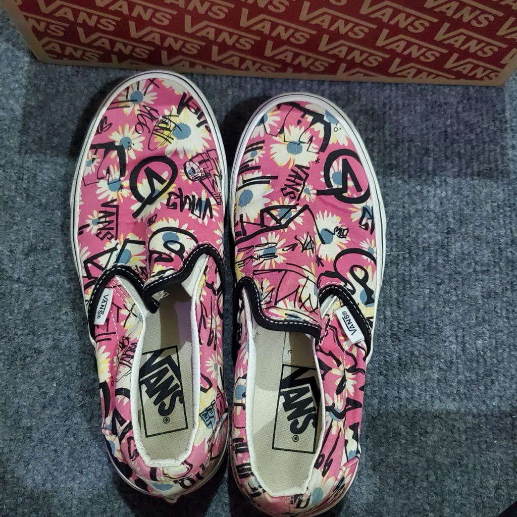 VANS SLIP ON PINK ORIGINAL