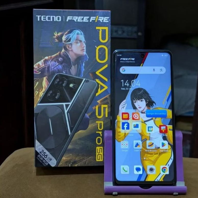 TECNO POVA 5 PRO 5G 8/256 SECOND FULLSET ORI