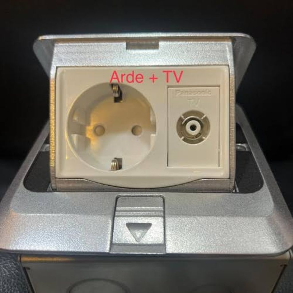 Stop Kontak lantai Panasonic (Stop kontak Arde + TV)
