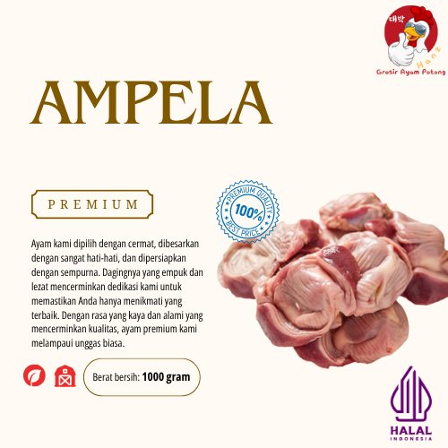 

Ampela Ayam Premium - Fresh 1kg