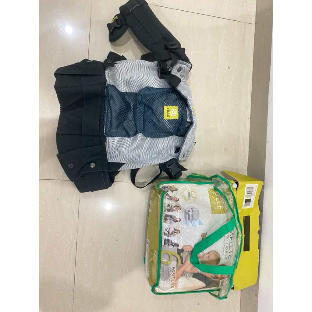 preloved Lillee baby complete air-flow with pocket bahan mesh nyaman 100% mulus