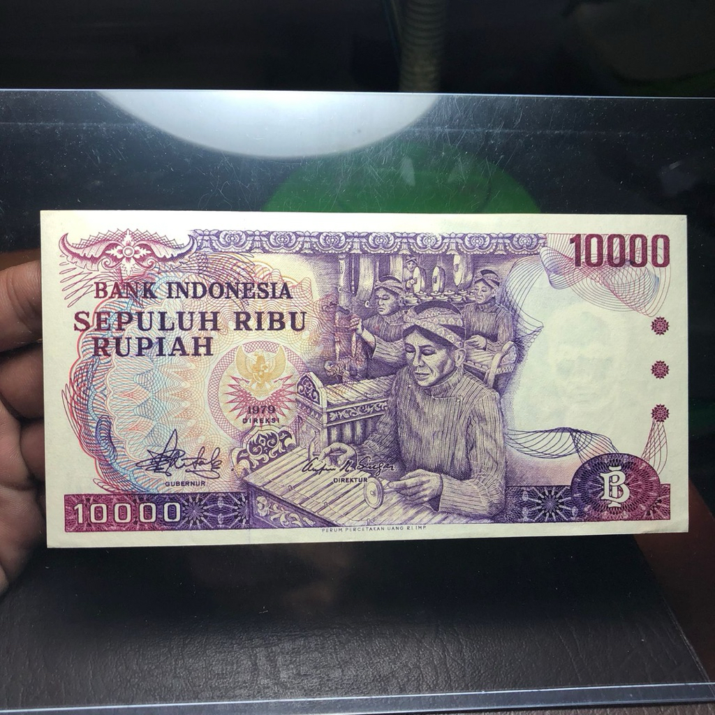 Uang Kuno 10000 Gamelan 1979 Asli