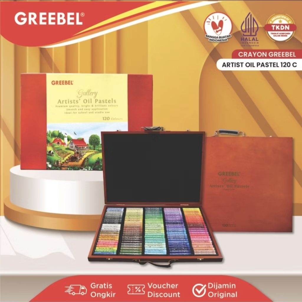

Greebel Artist Oil Pastel Crayon 120 C / Crayon greebel artist 120 warna