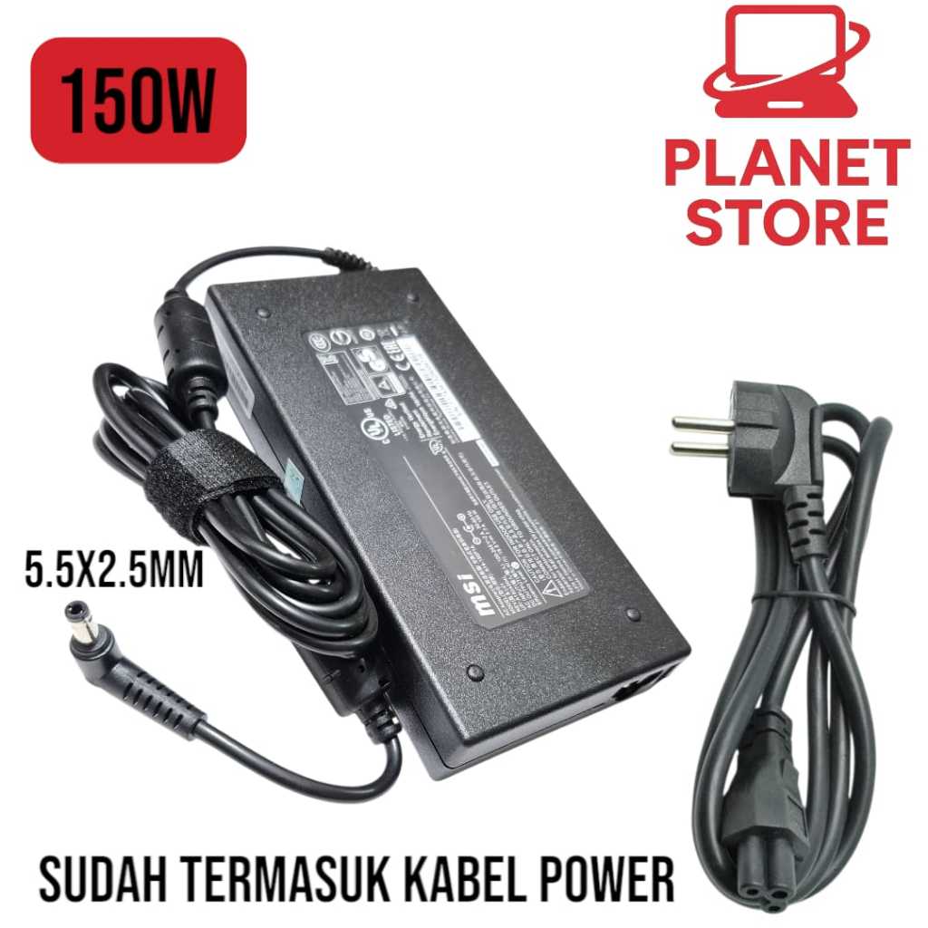 Charger Laptop MSI GL63 GL63 8RC GL63 8RD GL63 8RE 19.5V 7.7A 150W