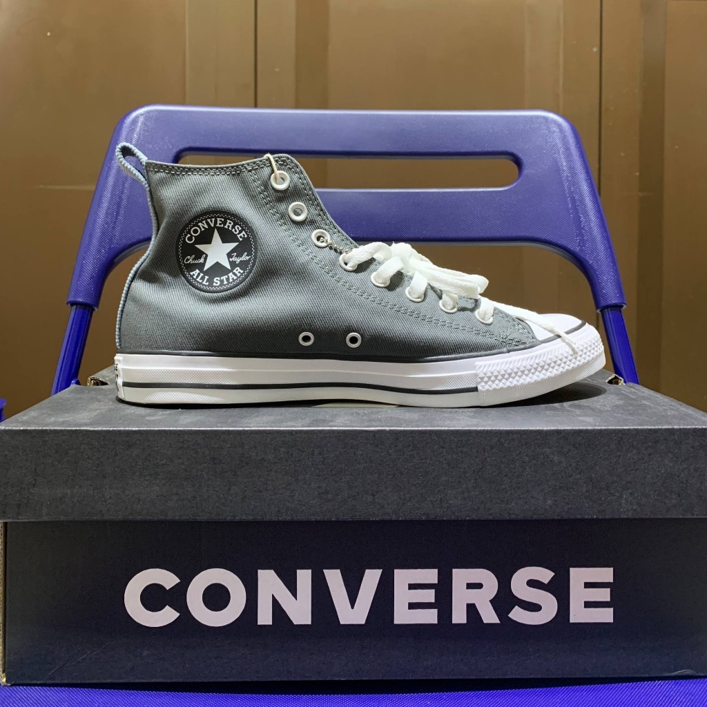 Sepatu Original Pria Converse Chuck Taylor All Star Woven Twill - Cyber Grey A02781C