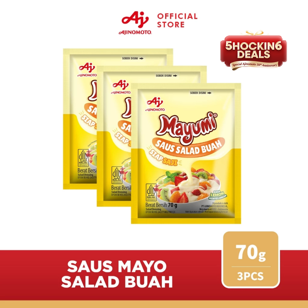 

MAYUMI® Mayonaise Saus Salad Buah 70g (3 pcs)