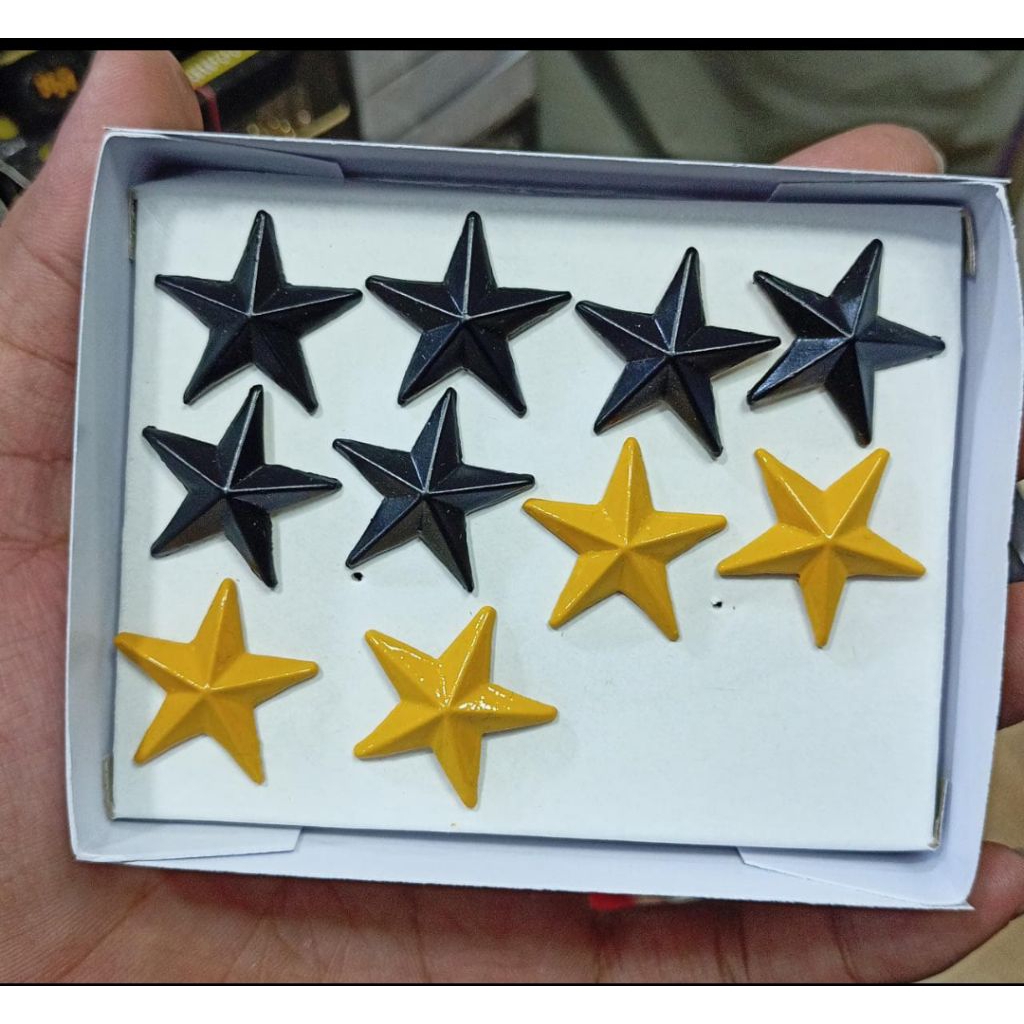 Pin Bintang Pangkat Topi Dan Kerah ( Satuan )