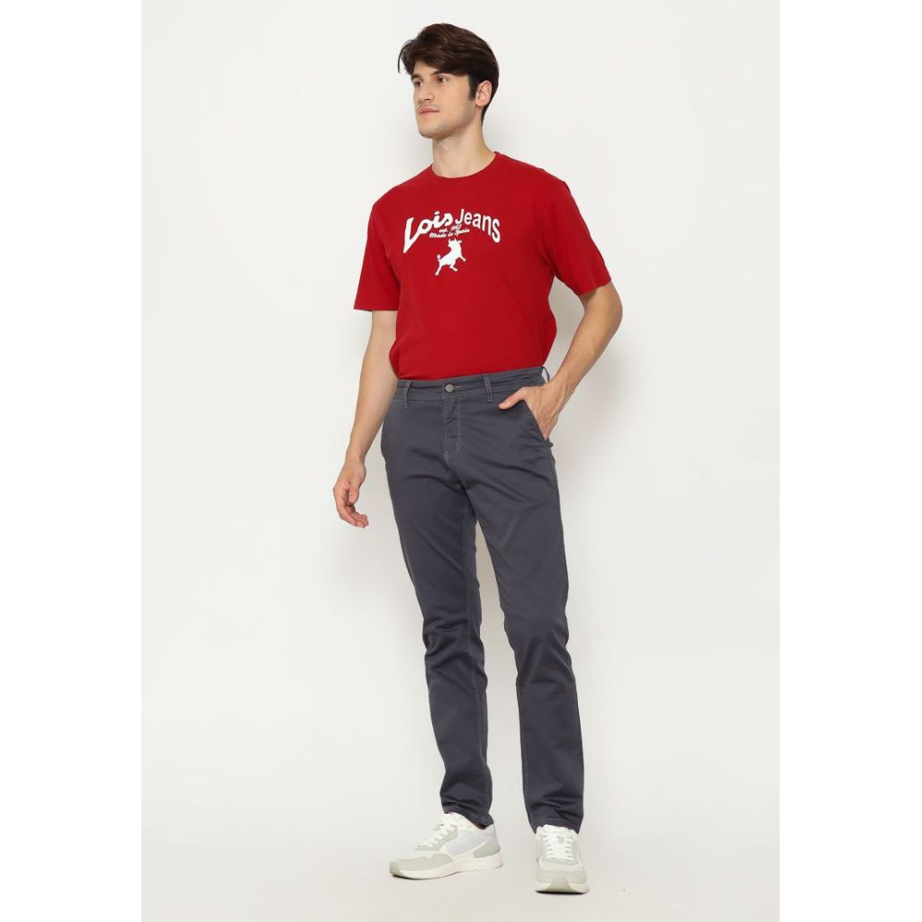 Celana Chino Pria LOIS Original Bahan Katun Strecth HSS004DG