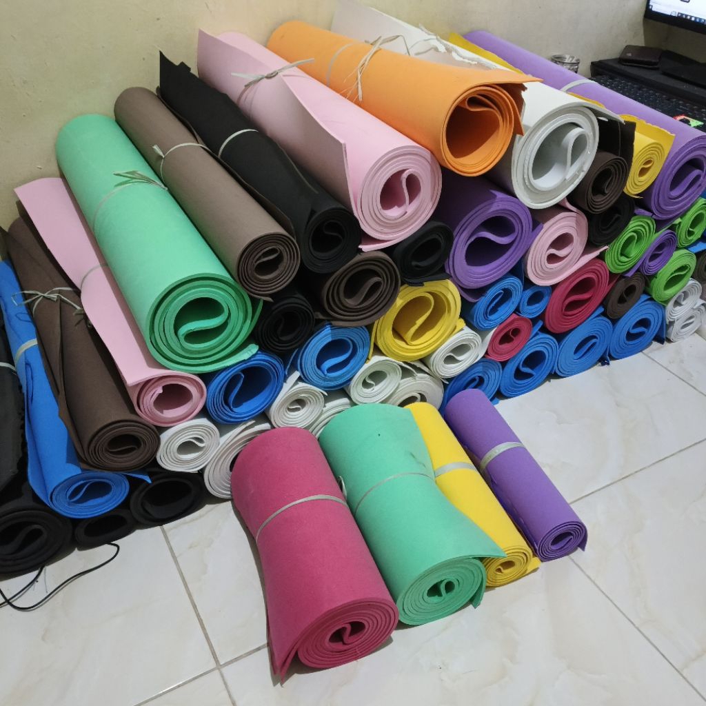 Spon eva busa ati tebal 5mm ukuran 60cmx200cm spon eva busa spon eva lembaran