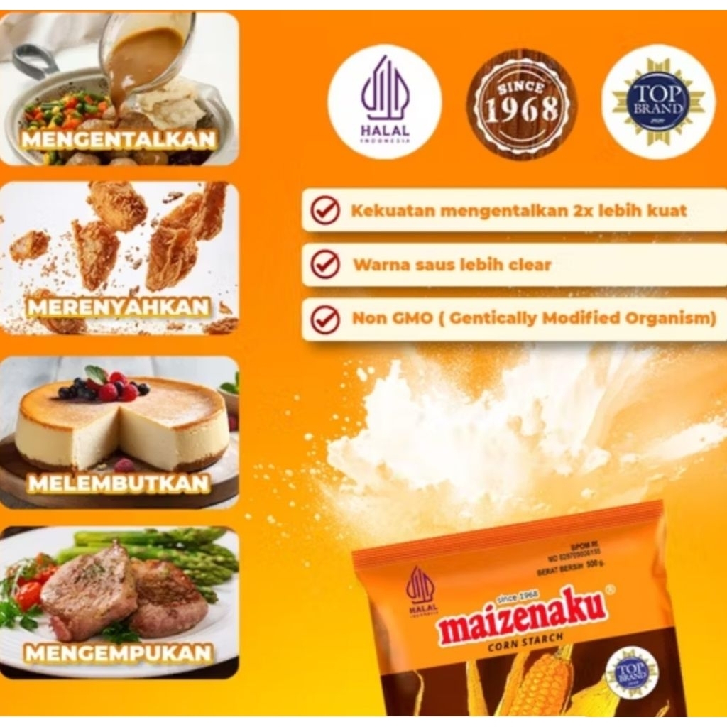 

Maizena 1 kg 1kilo maizenaku termurah tepung maizena maize premium quality maizena 1 kg maizenaku 500grx2 250grx4 termurah corn starch halal tepung cake serbaguna tepung maizena cookies kue kering sale promo